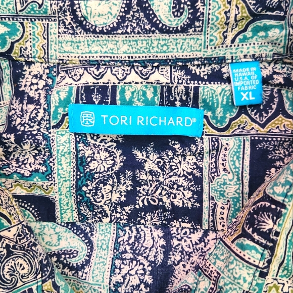 Tori Richard Paisley Print Aloha Shirt - Picture 2 of 4